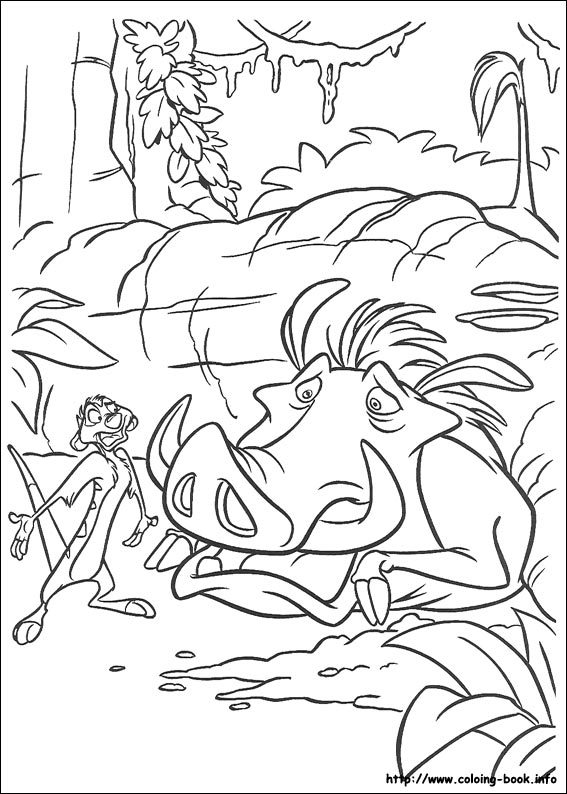 The Lion King coloring picture